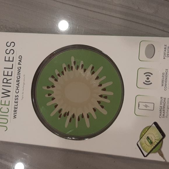 Helix Juice Wireless Charging Pad Kiwi Mobile Device Charging Capability Apple - Picture 3 of 4